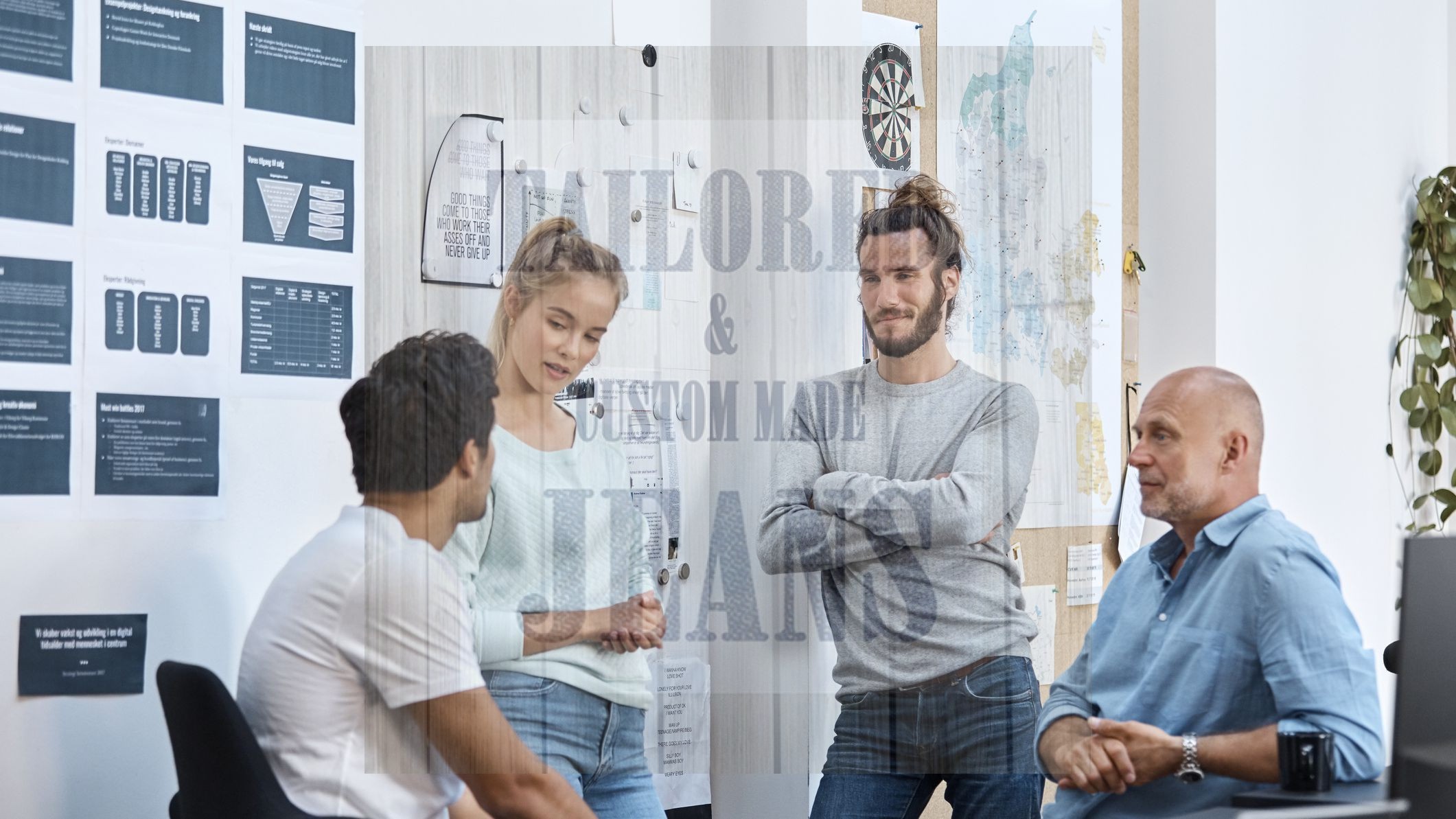 How to wear denim at work.